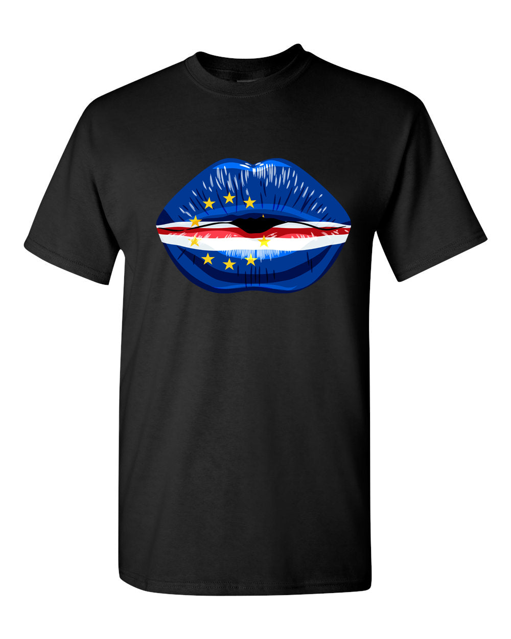 Cape Verde Flag Lip T-Shirt