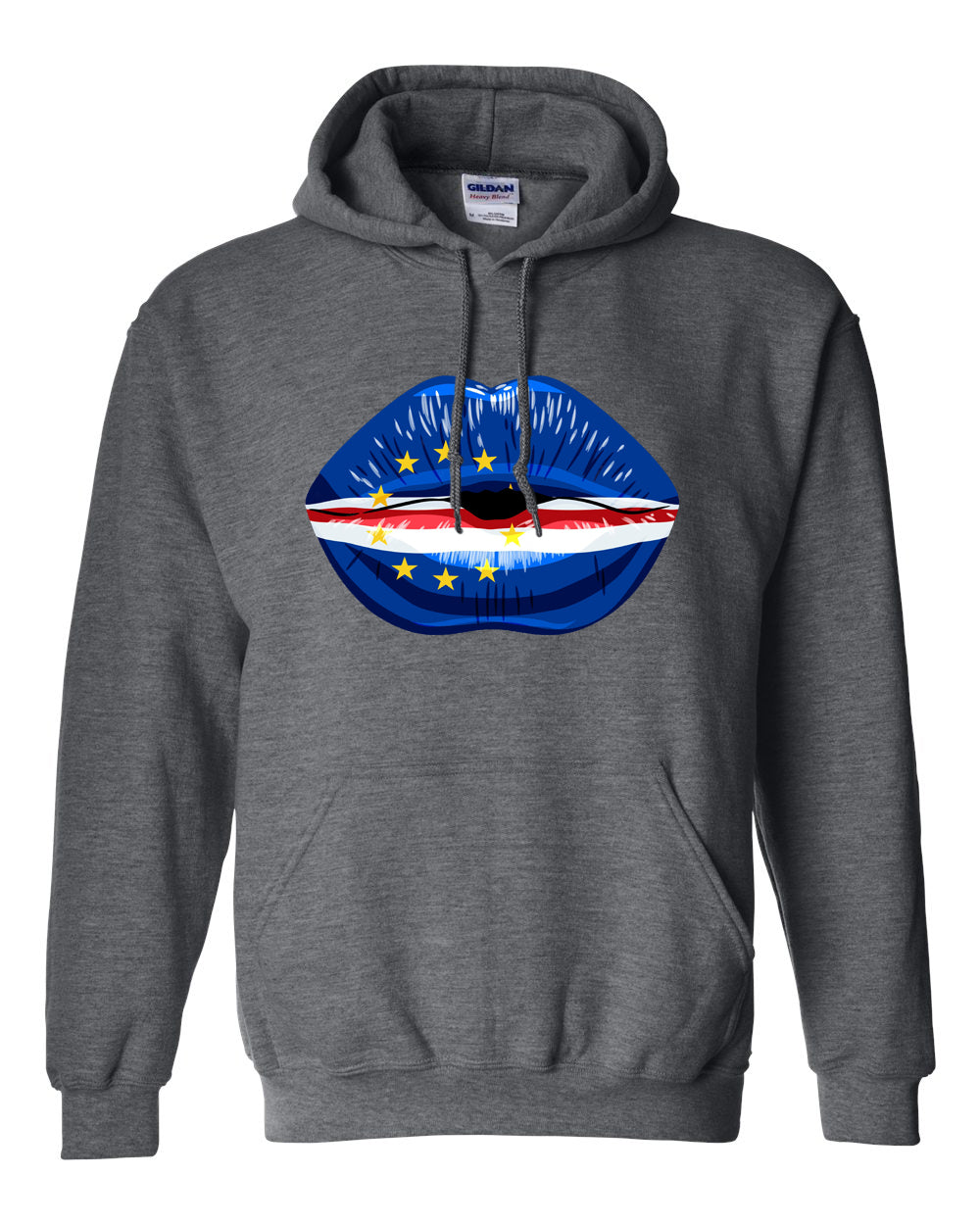 Cape Verde Flag Lip Hoodie