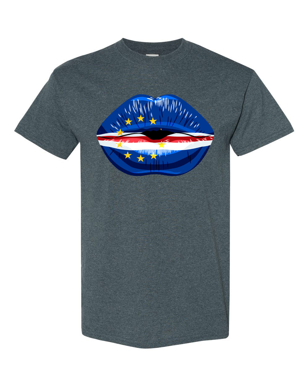 Cape Verde Flag Lip T-Shirt