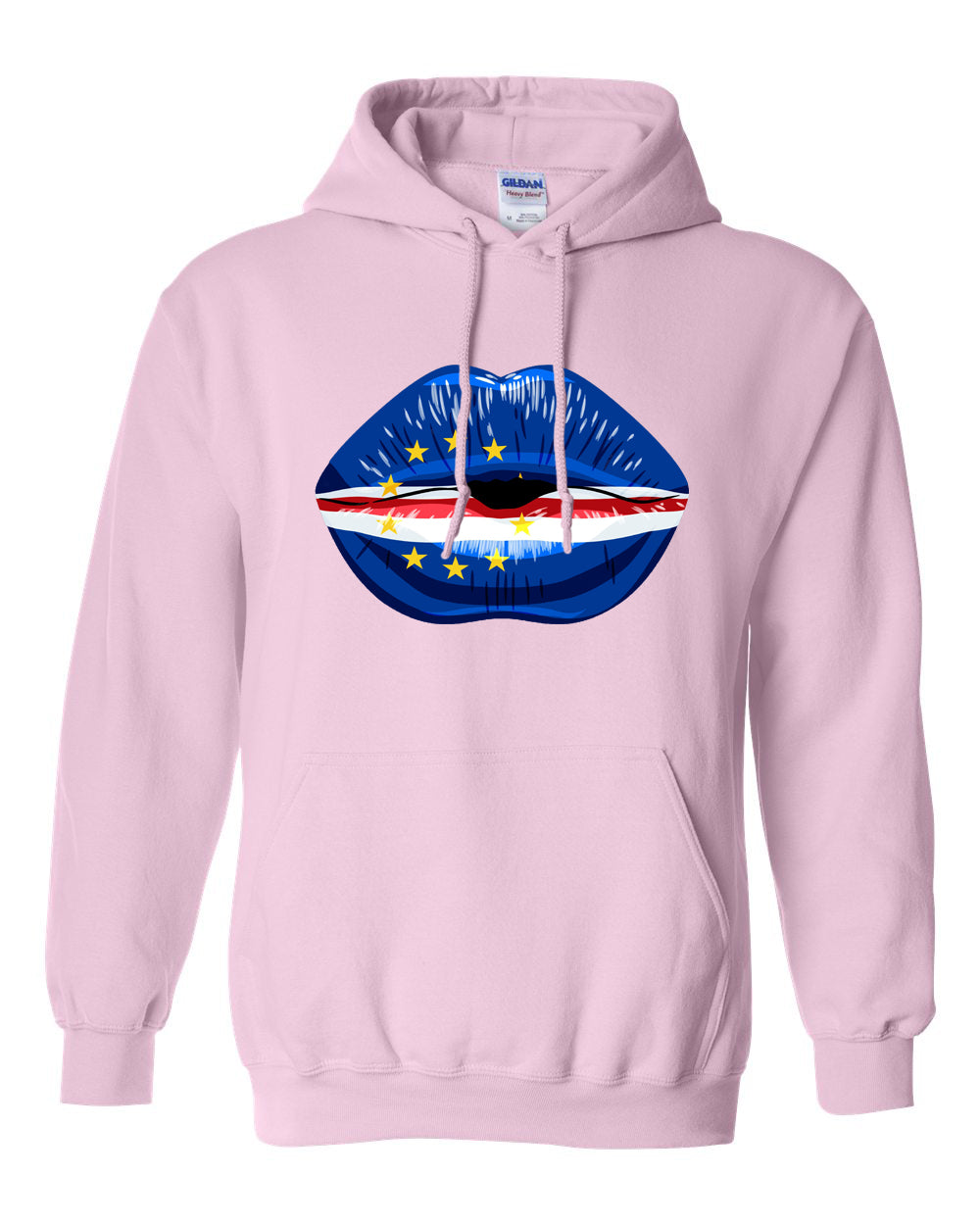 Cape Verde Flag Lip Hoodie