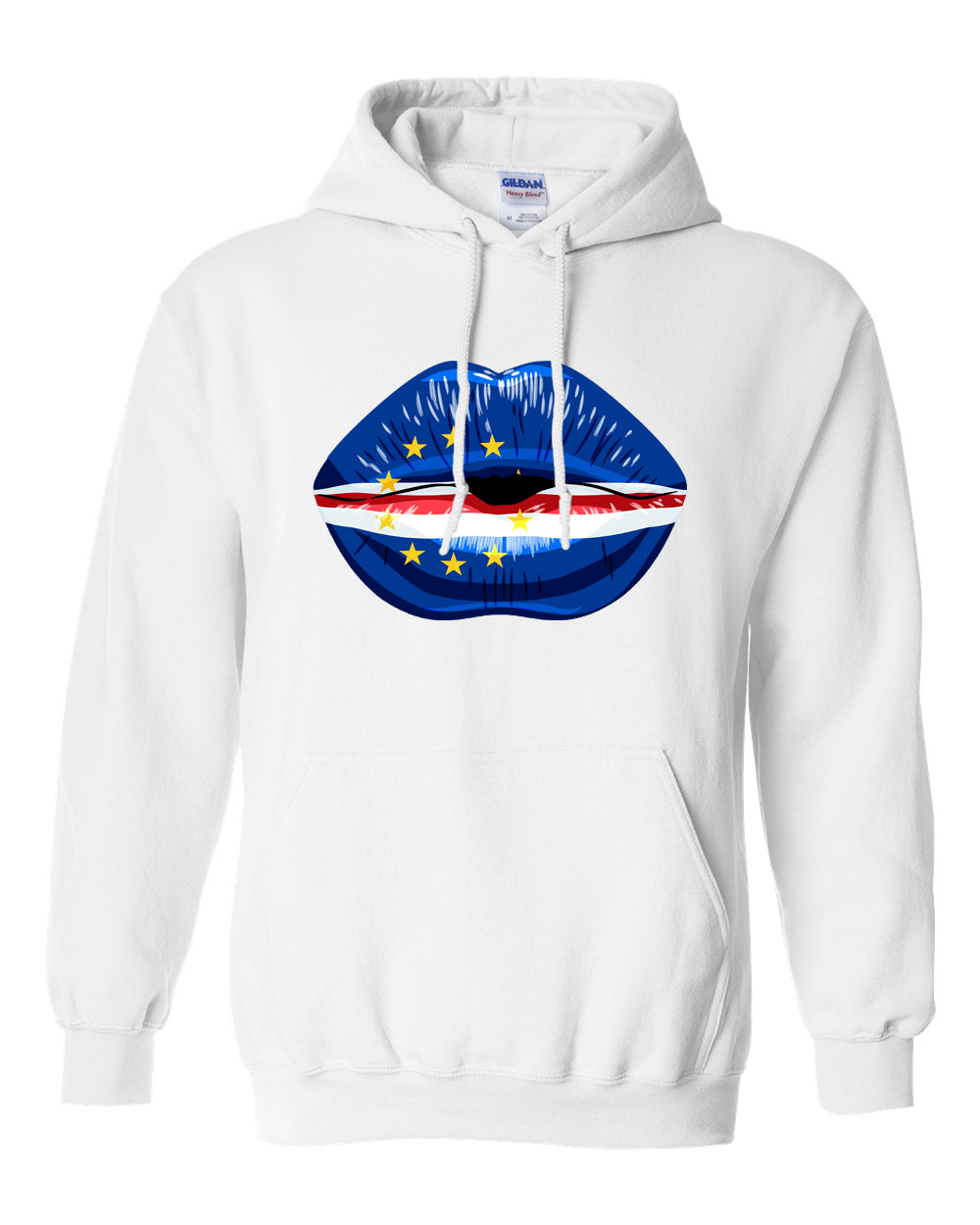 Cape Verde Flag Lip Hoodie