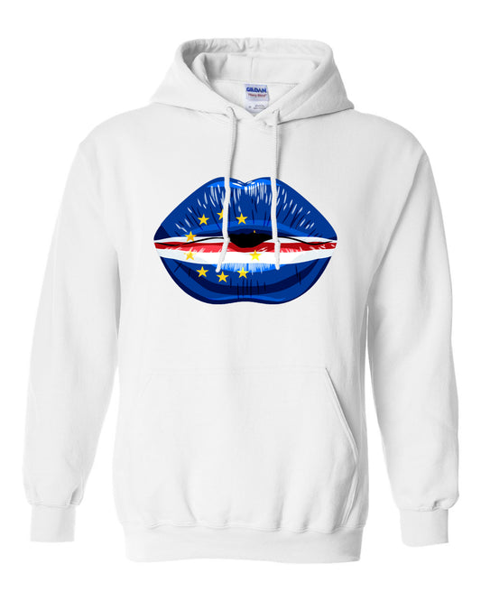 Cape Verde Flag Lip Hoodie