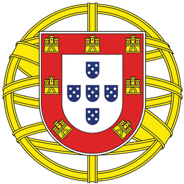 Coat of arms of Portugal without laurel branches.