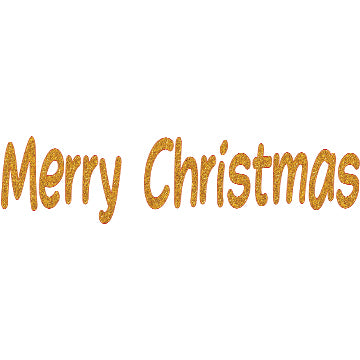 Merry Christmas Gold Glitter Font